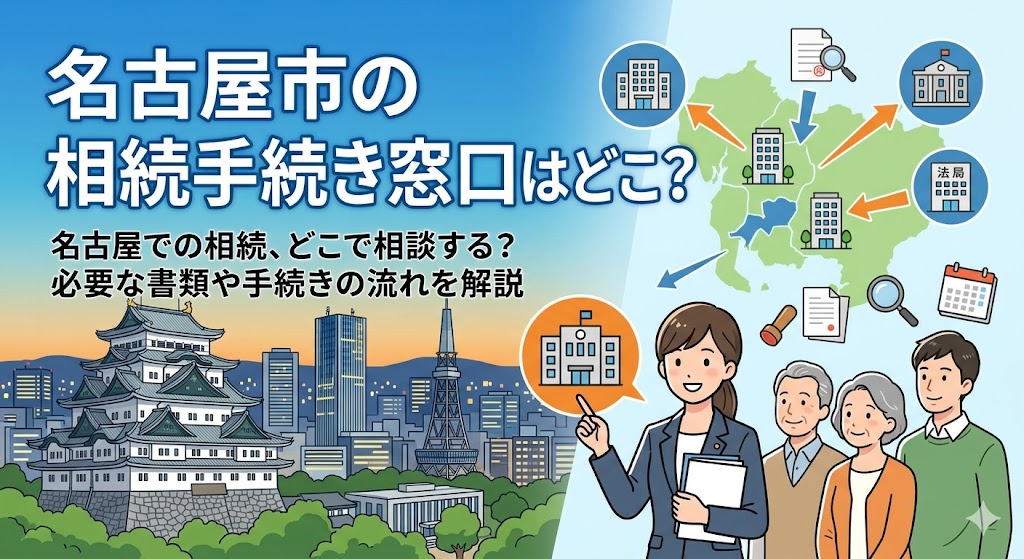 名古屋市の相続手続き窓口はどこ?市役所・法務局・税務署の役割を整理
