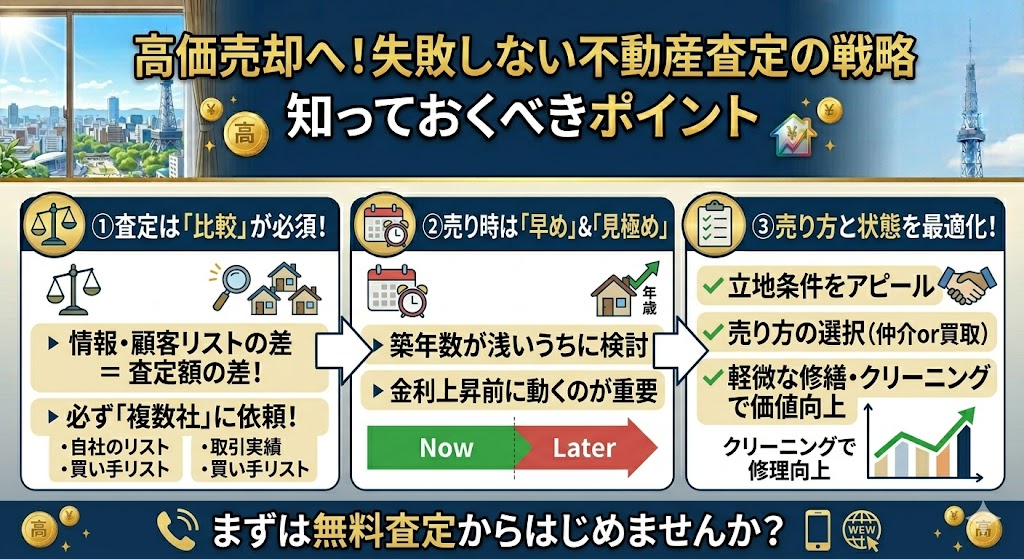 築30年でも驚きの査定額!?名古屋市で不動産を高く売るために知っておくべき5つのポイント