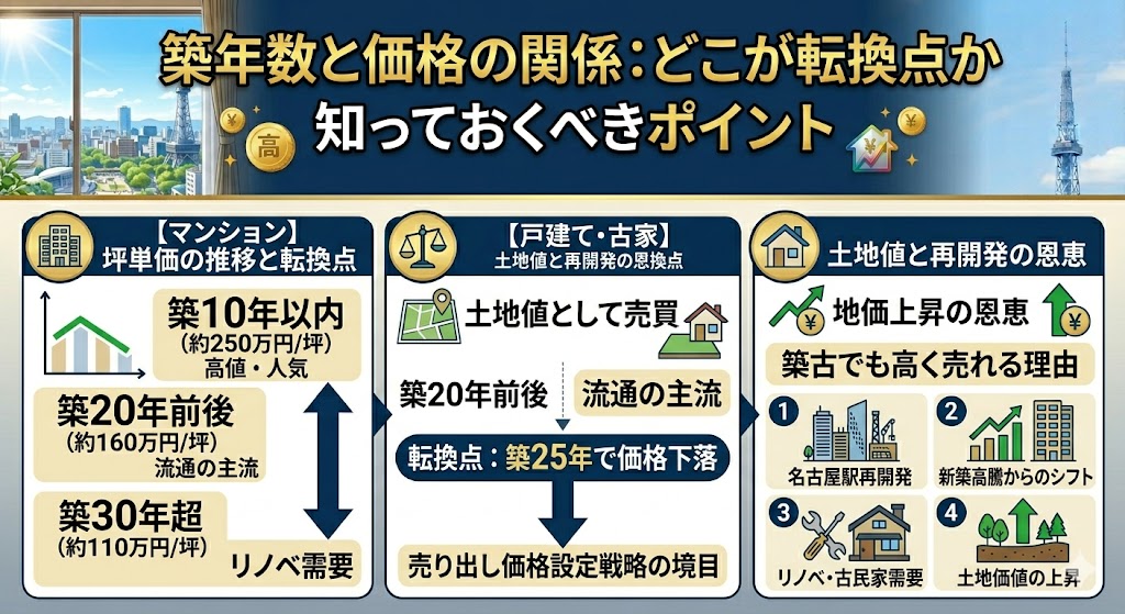 築30年でも驚きの査定額!?名古屋市で不動産を高く売るために知っておくべき5つのポイント