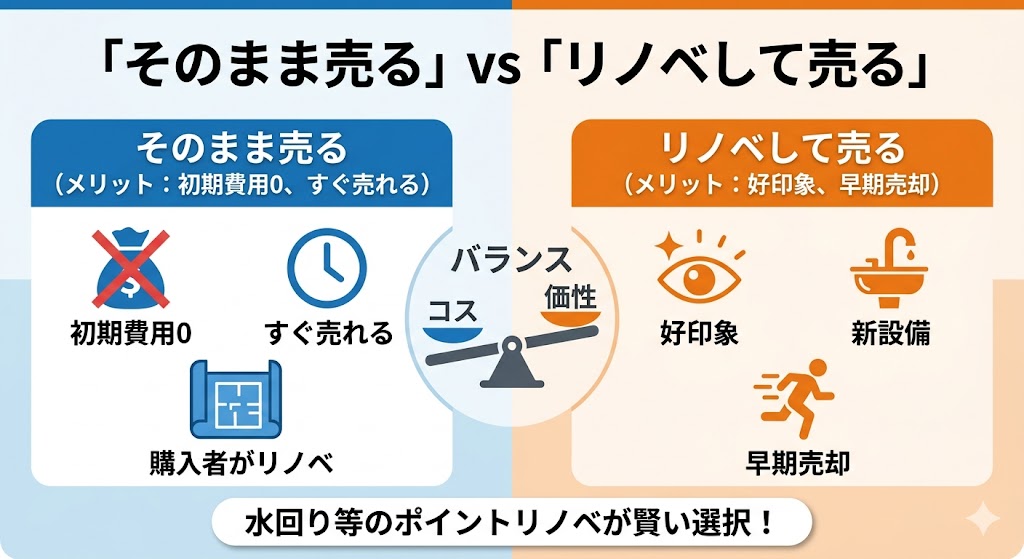 「そのまま売る」vs「リノベして売る」名古屋市の相場データが示す、本当に得をするのはどちらか