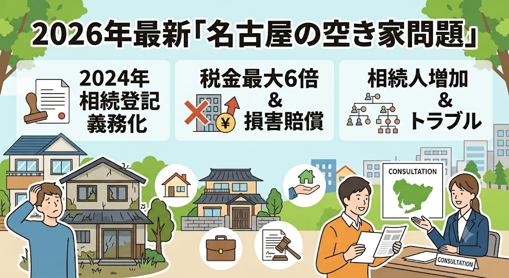 「放置したら罰則も!」名古屋市近郊で空き家・相続の悩みを解決するには?|2026年最新・まず相談できる窓口まとめ