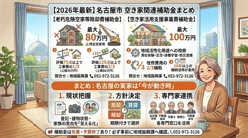 「名古屋の実家、どうする?」と思ったら読む65歳から始める不動産終活3つのステップ【名古屋市2026年最新】