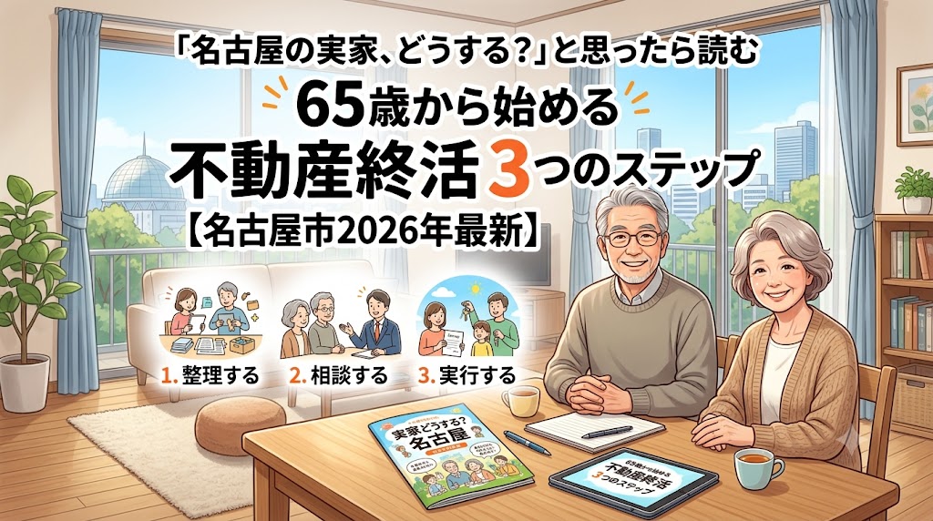 「名古屋の実家、どうする?」と思ったら読む65歳から始める不動産終活3つのステップ【名古屋市2026年最新】