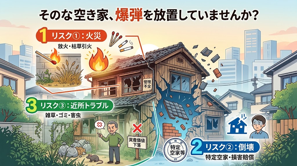 その空き家、爆弾を放置していませんか?|愛知県で今すぐ知るべき火災・倒壊・ご近所トラブルの真実