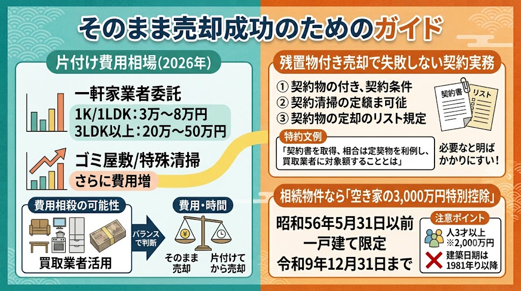 名古屋市で急増中「片付けなくても売れる」は本当?|家具・荷物を残したまま家を売る“そのまま売却”の実例と真実【2026年最新版】