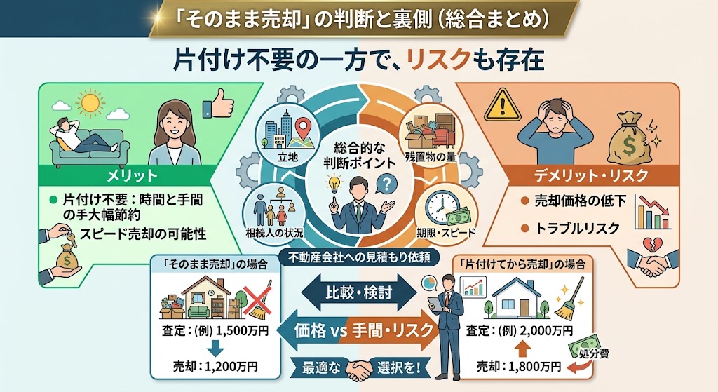「片付けなくていい」は本当？家具・荷物を残したまま家を売る“そのまま売却”の真実【2026年最新】