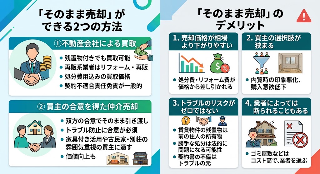 「片付けなくていい」は本当？家具・荷物を残したまま家を売る“そのまま売却”の真実【2026年最新】