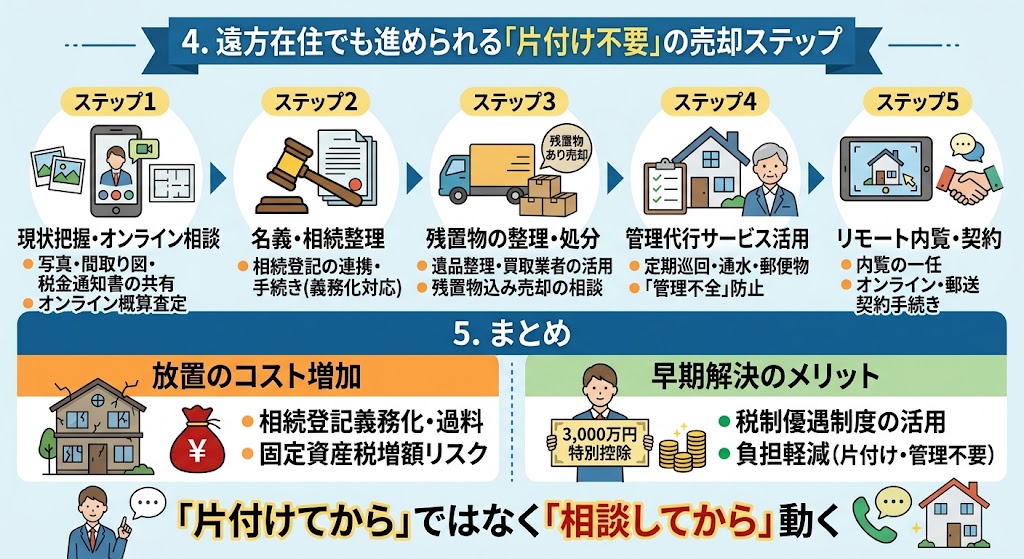 「実家、放置してませんか?」遠方暮らしでも大丈夫。空き家売却の