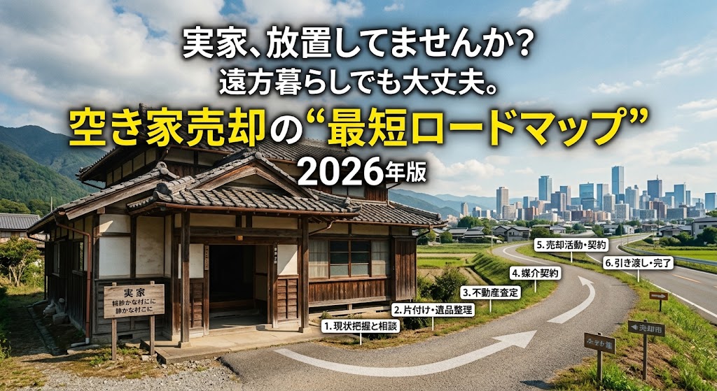 「実家、放置してませんか？」遠方暮らしでも大丈夫。空き家売却の