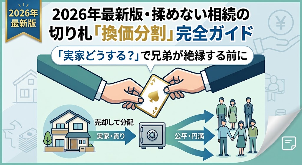 「実家どうする？」で兄弟が絶縁する前に―2026年最新版・揉めない相続の切り札「換価分割」完全ガイド