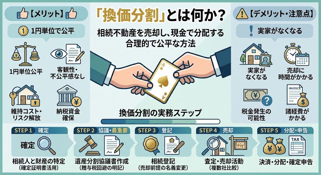 「実家どうする?」で兄弟が絶縁する前に―2026年最新版・揉めない相続の切り札「換価分割」完全ガイド