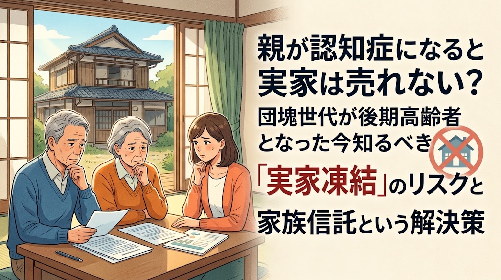 親が認知症になると実家は売れない？団塊世代が後期高齢者となった今知るべき「実家凍結」のリスクと家族信託という解決策