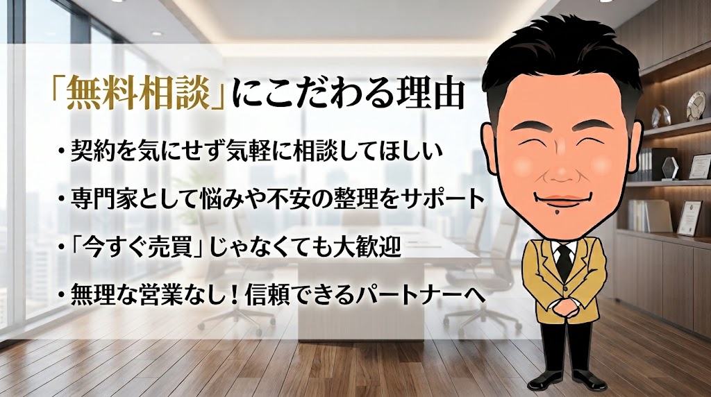 しつこい営業は一切なし!代表・髙崎が“無料相談・秘密厳守”を徹底する理由